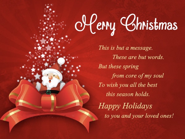 Merry Christmas Wishes Messages